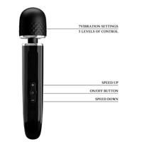 Charming 24 CM USB Şarjlı 5 Farklı Hız Ve 7 Titreşimli Erotik Masaj Vibratörü