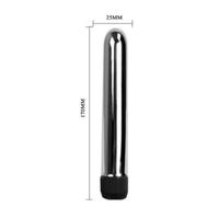  Baile Passion 17Cm Güçlü Titreşimli Metal Vibratör Anal Plug Dildo