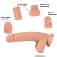  Joel 19 Cm Çift Katmanlı Süper Realistik Penis Anal Vajinal Dildo