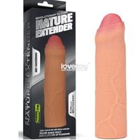  Lovetoy Nature 2.5 Cm Dolgulu Sünnetsiz Süper Realistik Penis Kılıfı
