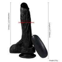  Xise 10 Titreşimli Realistik Zenci Vibratör Vantuzlu Dildo 20 Cm
