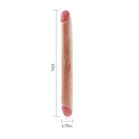 43Cm Çift Taraflı Realistik Penis Anal Vajinal Dildo