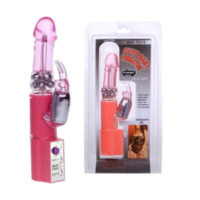 Baby 24Cm Titreşimli Oynar Başlı Teknolojik Vibratör Mastürbatör