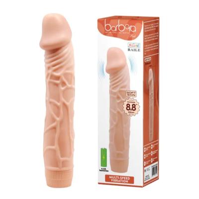 Baile Güçlü Titreşimli 23Cm Realistik Vibratör Gerçekci Penis Dildo