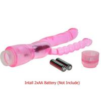 Dual Titreşimli Ikili Çatal Jel Vibratör Anal Vajinal Stimülatör