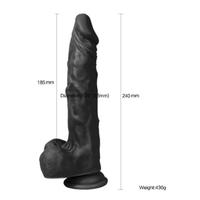 Gabriel 24 Cm Vantuzlu Uzun Gerçekçi Realistik Zenci Penis Dildo
