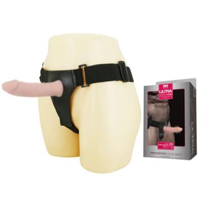 İçi Boş 16 Cm Titreşimli Belden Bağlamalı Realistik Penis Strapon