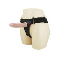 İçi Boş 16 Cm Titreşimli Belden Bağlamalı Realistik Penis Strapon