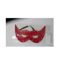 KIRMIZI RENKLİ DERİ FANTEZİ MASKE 