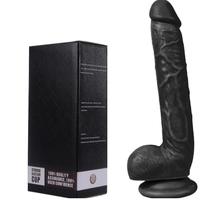 King Size 28 Cm Vantuzlu Gerçekçi Realistik Zenci Penis Dildo