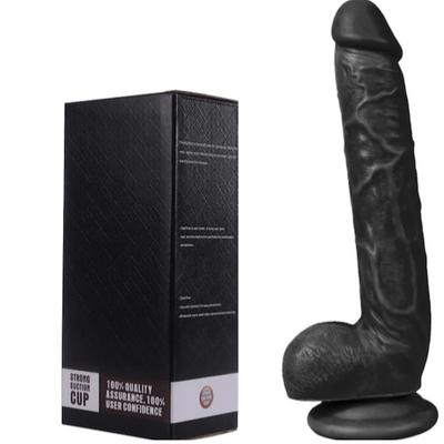 King Size 28 Cm Vantuzlu Gerçekçi Realistik Zenci Penis Dildo