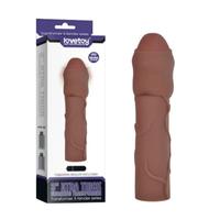 Lovetoy X-Large Realistik Titreşimli 7 Cm Uzatmalı Penis Kılıfı