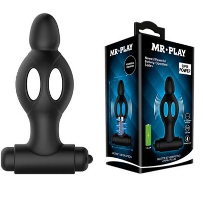 Mr. Play 10 Titreşimli Anal Plug Titreşimli Silikon Anal Tıkaç