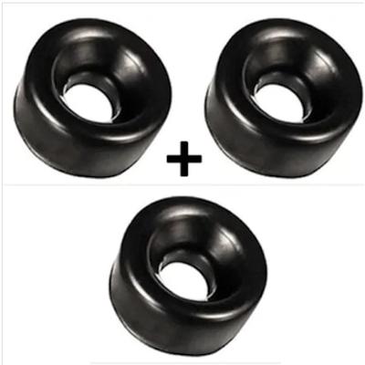 Penis Pompası Siyah Silikon Yedek Başlığı Girişi 3 Adet