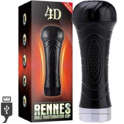 Rennes 4D Kablosuz Sesli Titreşimli Şarjlı Realistik Suni Vajina