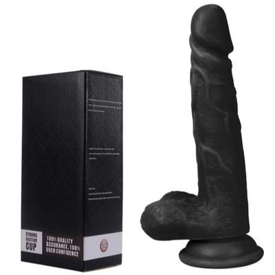 Rico 19 Cm Süper Gerçekçi Realistik Zenci Penis Vantuzlu Dildo