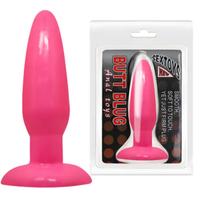 Smooth 14 Cm Vantuzlu Anal Plug Anal Tıkaç Tıpa Pembe Anal Dildo