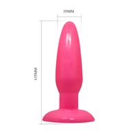 Smooth 14 Cm Vantuzlu Anal Plug Anal Tıkaç Tıpa Pembe Anal Dildo
