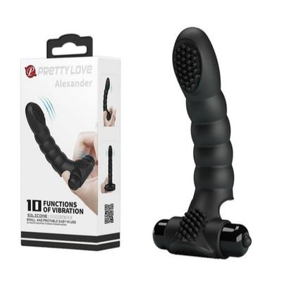 Alexander 10 Hız Titreşimli Teknolojik Parmak Vibratör Klitoral Mastürbatör 13 CM