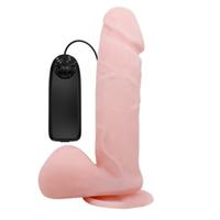 Baile Dong 20Cm Titreşimli Realistik Vibratör Süper Gerçekçi Penis