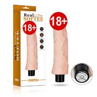 REAL SOFTEE Love Clone 10 Fonksiyonlu Titreşim Ultra Yumuşak Titreşimli Realistik Penis Vibratör 21 CM 