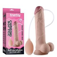 Lovetoy Su Fışkırtmalı Realistik Penis 20Cm Gerçekçi Kalın Vibratör Dildo