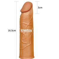 Lovetoy X-Large Realistik Uzatmalı Penis Kılıfı Melez Rengi