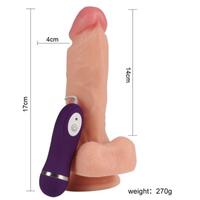 Shequ Irondragon 17 Cm 10 Titreşimli Kumandalı Realistik Vibratör Penis