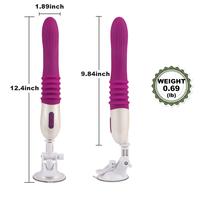 Usb Şarjlı Otomatik Sex Makinesi Vantuzlu Vibratör Dildo Penis