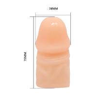 Over Long Sleeve 3CM Dolgulu Uzatmalı Prezervatif Penis Kılıfı